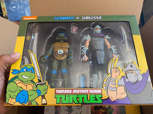 Neca Teenage Mutant Ninja Turtles Leonardo Vs Sredder