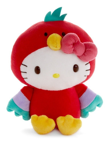 Peluche Sanrio Loro Hello Kitty Serie Animales Tropicales.