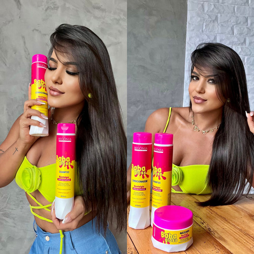 Kit Baba Gloss Nostalgia Shampoo Máscara Condicionador 4pcs