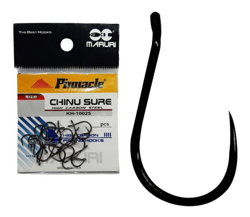 Anzol Pinnacle Chinu Sure Sem Farpa 12 Cart. 20pçs Maruri