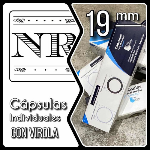 Imagen 1 de 9 de Capsula Para Moneda - Sol De Ocho - Diámetro 19 Mm