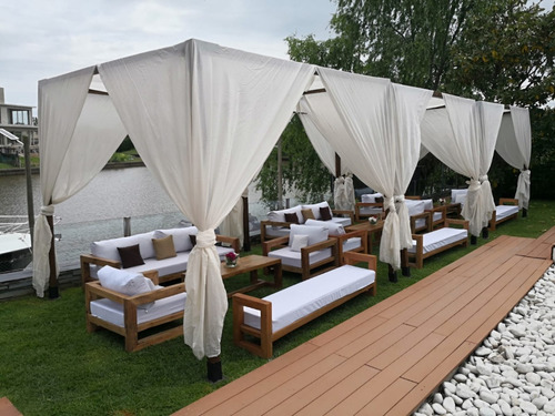 Alquiler De Livings Rústicos De Madera Para Eventos