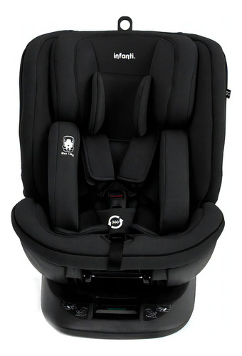 Cadeirinha De Bebê Para Carro All In One Isofix 360 Infanti Cor Preto Liso