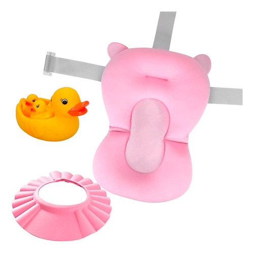 Colchón Bañito Baby Splash Almohada Baño Bebe + Acc - El Rey