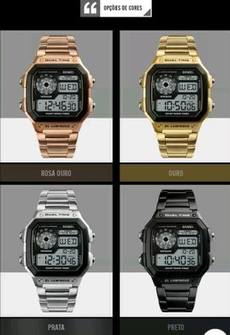 Relogios Masculino Skmei 1335 Original Retro Pulsera Aço