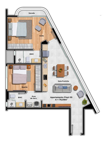 Imagem 13 de 16 de Apartamento À Venda No Bairro Centro - Florianópolis/sc - O-25527-42135