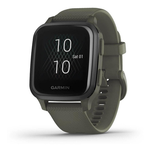 Imagen 4 de 5 de Smartwatch Garmin Venu Venu Sq - Music Edition 1.3" caja 40mm de polímero reforzado con fibra moss, malla moss de silicona y bisel slate de aluminio anodizado