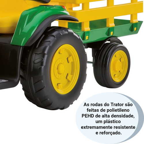 Trator Elétrico John Deere Ground Force 12volts - Pegperego