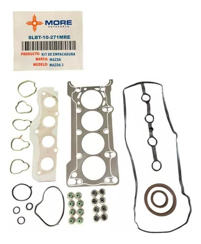 Juego Kit Empacaduras Empaque Mazda 3 Motor 1.6 Marca More