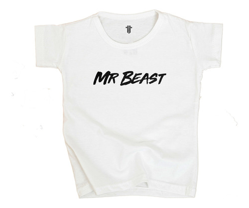 Remera Youtuber Mrbeast Niño Niña Sublimada