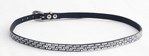 Bandinha Para Chapéu Country Feminino Preto Com Strass Onix