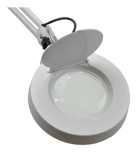 Lampara Lupa Luz Led Con Pedestal Para Uñas Pelo Piel Ruedas