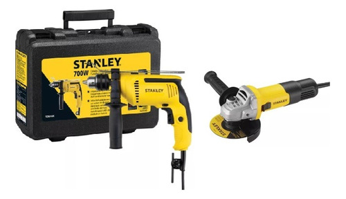 Kit Stanley Esmeril Angul 4.5  620w+taladro Rot. Inal 20v