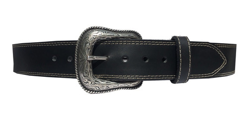 Imagen 5 de 9 de Cinturon Vaquero De Piel Negro Botas Rodeo Old Caborca