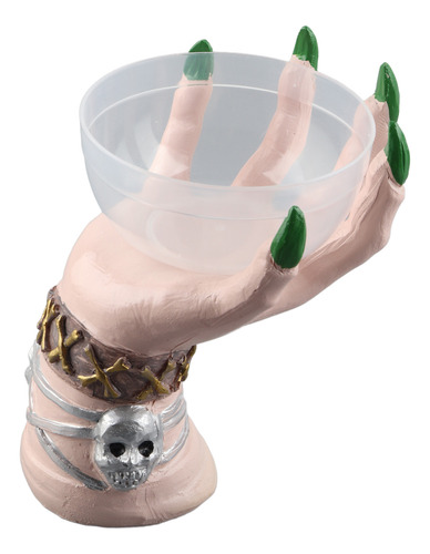 Cesta De Resina Para Aperitivos Con Forma De Mano De Bruja P