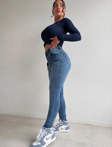 Las Locas Jeans Clasico Mist Original 100% Calce Perfecto