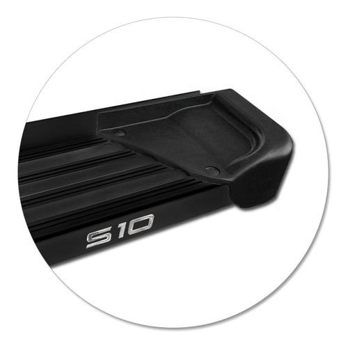 Imagem 3 de 5 de Estribo S10 Cd 2015 2016 2017 Lateral Aluminio Preto Gtnox