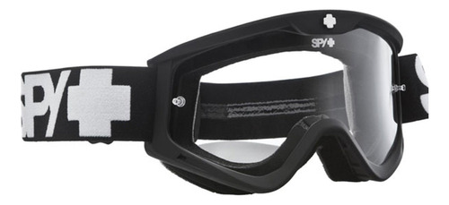 Antiparra Motocross Spy Targa 3 Negra Avant Motos Lente Clear Armazón Negro