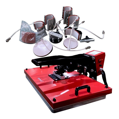 Prensa Termica Kit 8em1 40x60 Camiseta Chinelo Copo Canecas