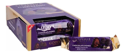 Godiva Chocolate Domes Doble Chocolate 1.1 Oz 3 Unidades 12