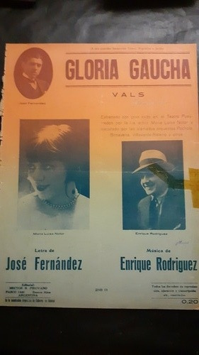 Imagen 4 de 5 de Gaucho Criollo Antigua Partitura Vals. 51927.