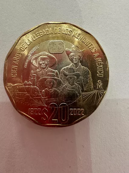 Nuevas Monedas 20 Pesos Menonitas