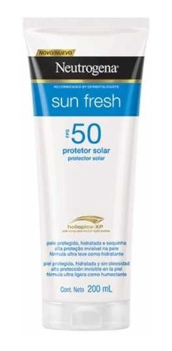 Protetor Solar Corporal Neutrogena Sun Fresh Fps 50 Com 200m