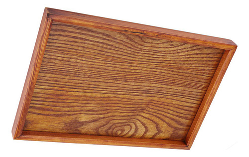 Bandeja De Madera Rectangular Para Servir Té Y Aperitivos