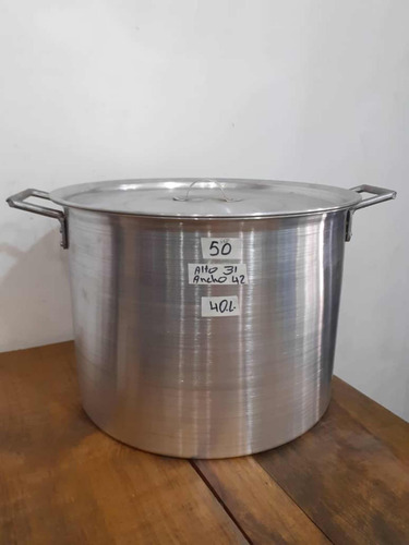 Olla Sopera De Aluminio De 40 Litros