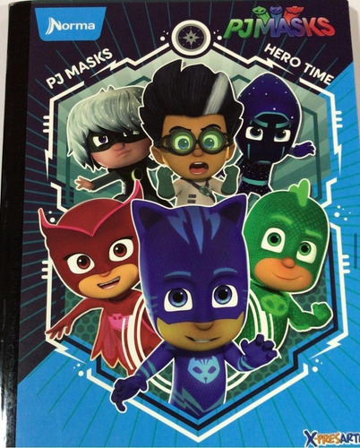 Cuaderno Norma Pj Mask Cuadriculado 100 Hojas