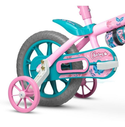 Imagem 2 de 5 de Kit Bicicleta Infantil Charm + Capacete Infantil Nathor