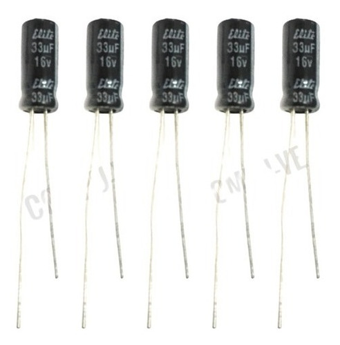 Condensador Capacitor Filtro 33uf X 16v 50 Piezas