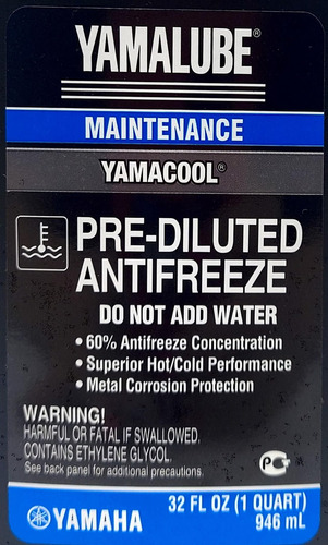 Anticongelante Yamaha Yamalube Acc-yamac-bl-32 Prediluido, 1