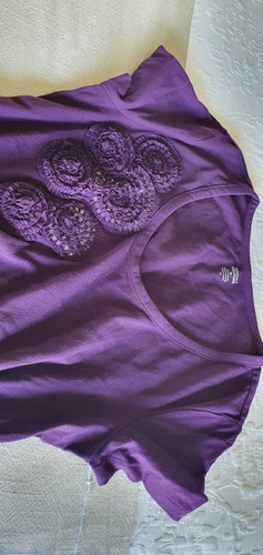 Remera Tommy Hilfiger Mujer Violeta Talle M Original Nueva