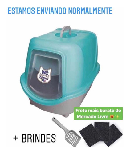 Caixa De Areia Para Gatos Promoção Especial + Brindes*