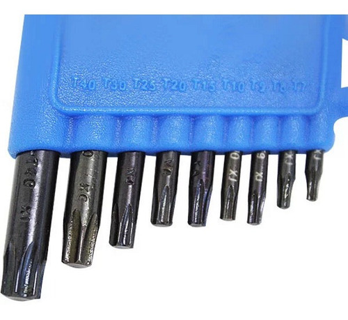 Imagem 3 de 3 de Jogo De Chaves Torx 9 Peças Gedore Profissional T7 A T40