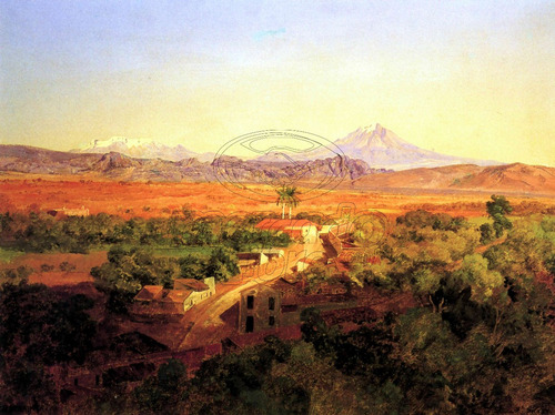 Lienzo Canvas Arte José María Velasco Popocatépetl 1895