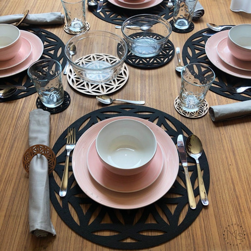 Set 4 Manteles Individuales Fieltro Elaia (varios Colores)