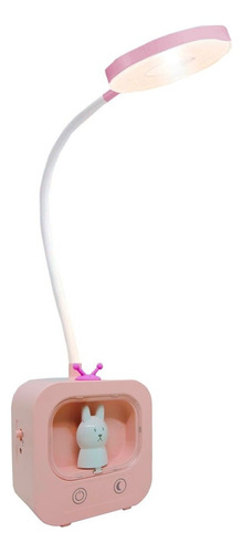 Velador Luz Led Flexible Lampara Infantil 3 Modos Recargable Color De La Estructura Rosa