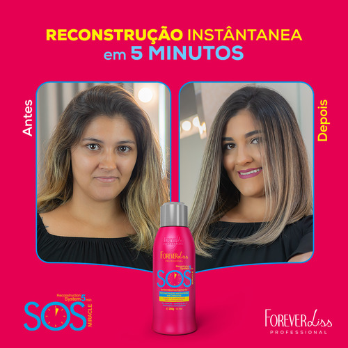 Sos Antiemborrachamento 300ml Forever Liss Reconstrução