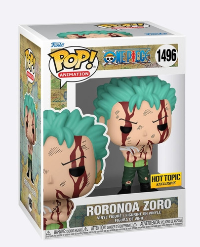 Roronoa Zoro Funko Pop One Piece Hot Topic Exclusivo