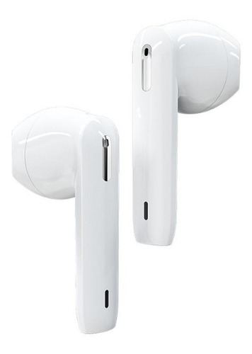 Audífono in-ear gamer inalámbrico Tronsmart Onyx Ace blanco con luz LED