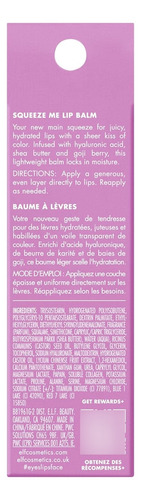 Elf - Squeeze Me Lip Balm | Bálsamo Labial | Tono Grape