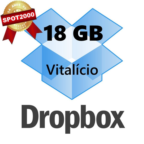 Conta Dropbox 18gb Vitalício, Sem Mensalidade Nem Anuidade