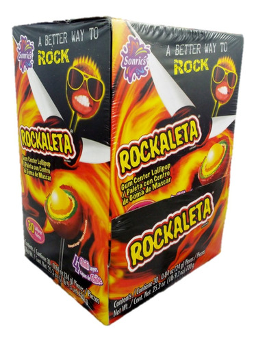 Sonrics Rockaleta Lollipop Chili En Capas Con Centro De Encí