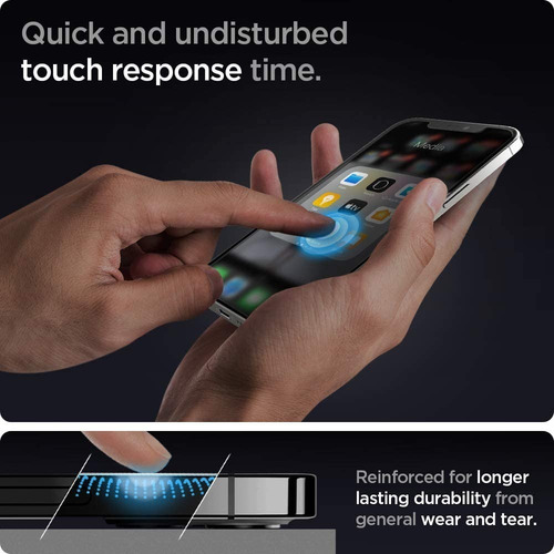 Vidrio Templado Spigen iPhone 12/12 Pro Antispy (x2u)