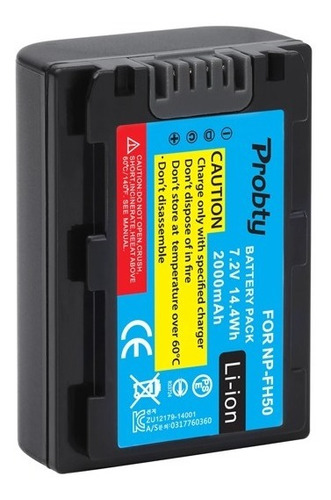 Batería Alternativa Para Sony Np-fh50 Fh30 Fh40 Fh70 Fh100