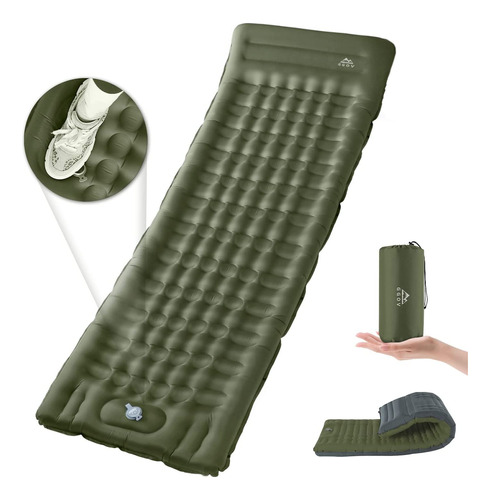 Sleeping Pad For Camping With Builtin Foot Pump, Extra ...