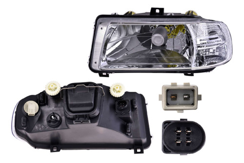 (par) Faros Manual/elec P/halogeno Vw Derby 2002 2003 Depo