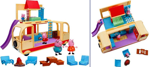 Imagem 2 de 4 de Conjunto Grande Van Boneca Peppa Pig Com Acessórios Original